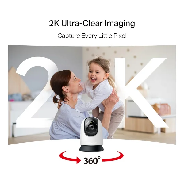 Mercusys Mc210 2k 3 Mp 360 Derece Bebek Gece Görüşlü Ip Wi-Fi Güvenlik Kamerası - Görsel 5
