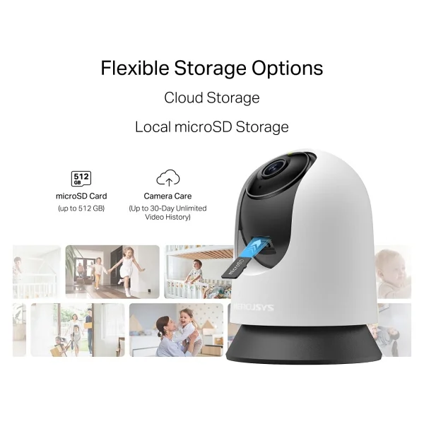 Mercusys Mc200 Full HD 360 Derece Bebek Gece Görüşlü Ip Wi-Fi Güvenlik Kamerası - Görsel 9