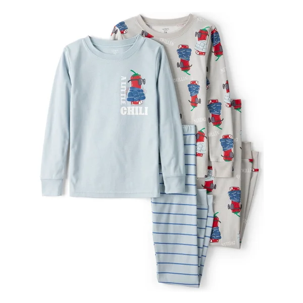 Carter's Erkek Çocuk Pijama Set - Yeşil - 6 Yaş - Görsel 5