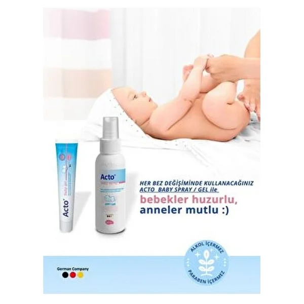 Acto Baby Gel Bebek Bezi Bölgesi Bakım Jeli 50 Ml - Görsel 3