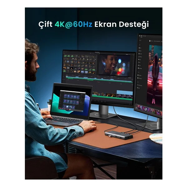 Ugreen 15534 Laptop Docking Station - Görsel 3