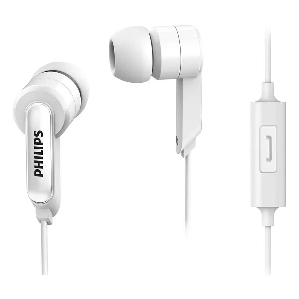 Philips She1405 Kablolu Kulak Içi Mikrofonlu Kulaklık 3,5mm Jack Beyaz Ramwhite Garantili - Görsel 3