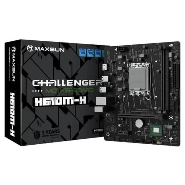 Maxsun Challenger H610m-H V1 Intel Lga1700 DDR4 Micro Atx Anakart - Görsel 2