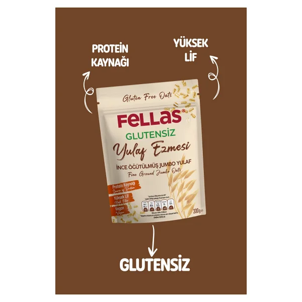 Fellas Glutensiz Yulaf Ezmesi 300 Gr - Görsel 3