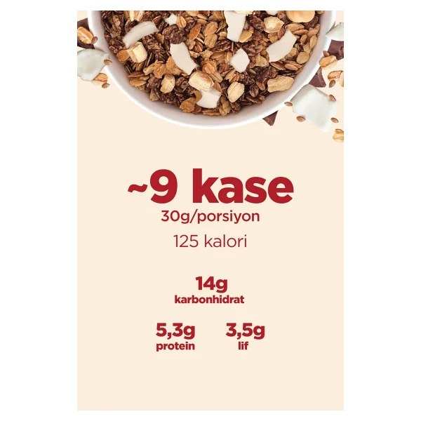 Fellas Protein Granola - Hindistan Cevizi & Kakao (270 G) - Görsel 4