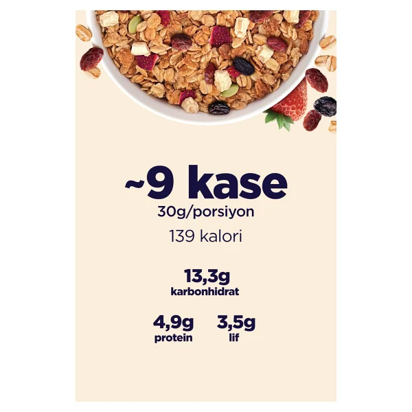 Fellas Protein Granola - Kırmızı Meyveler (270 G) - 3'lü Paket - 810 Gr - Görsel 4