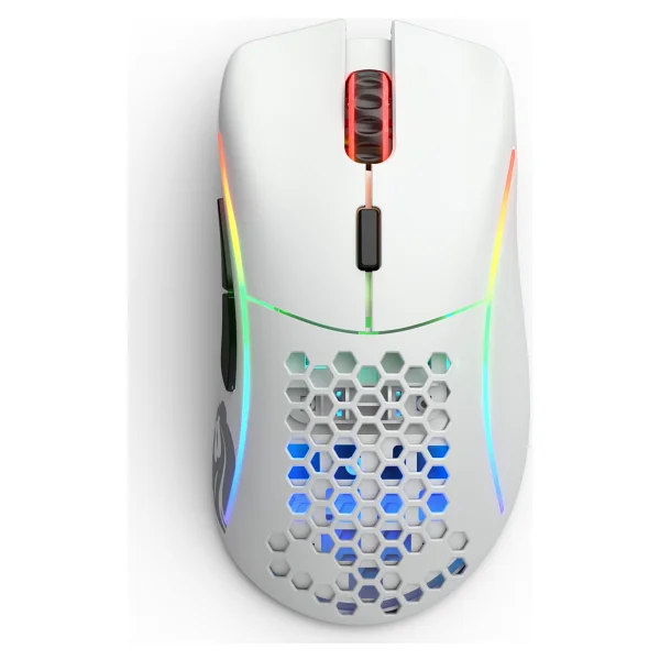 Glorious Model D Glo-Ms-Dw-Mw Mat Beyaz RGB Şarjlı Optik Kablosuz Oyuncu Mouse - Görsel 7