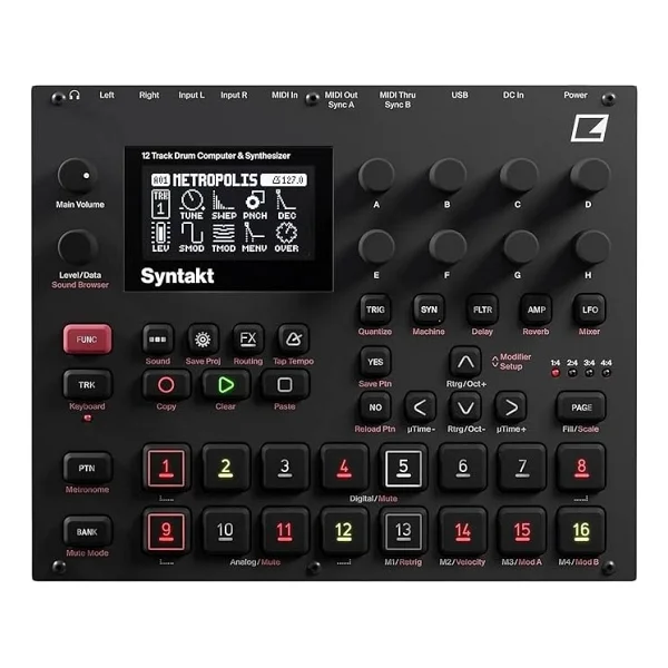 Elektron Syntakt 12 Track Drum Computer Synthesizer - Görsel 4
