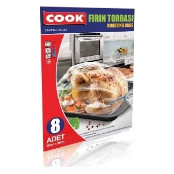 Cook Fırın Torbası Standart Boy 8'li 3 Adet - Görsel 2