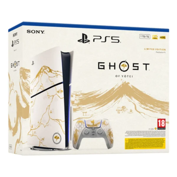 PS5 Slim Standart Ghost Of Yötei Limited Edition Oyun Konsolu - Görsel 2