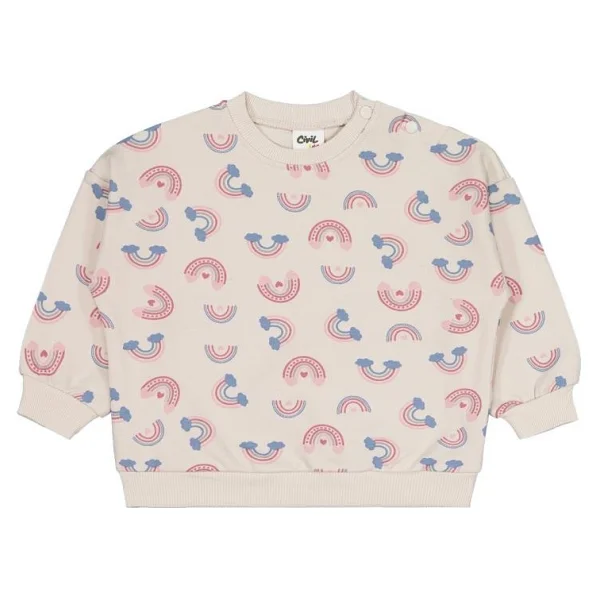 Civil Baby Gökkuşağı Empirme 6-18 Ay Sweatshirt - Bej 12-18 Ay - Görsel 2