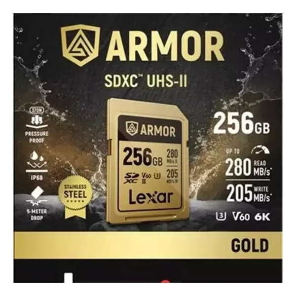Lexar Armor Gold UHS-II U3 V60 256 GB Hafıza Kartı - Görsel 10