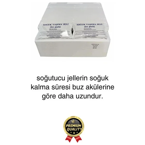 Premium Güvenli Dayanıklı Malzeme Yolculuk Seyahat Yiyecek Soğutucu Jel Poşet Buz Aküsü 480gr 5 Adet - Görsel 5