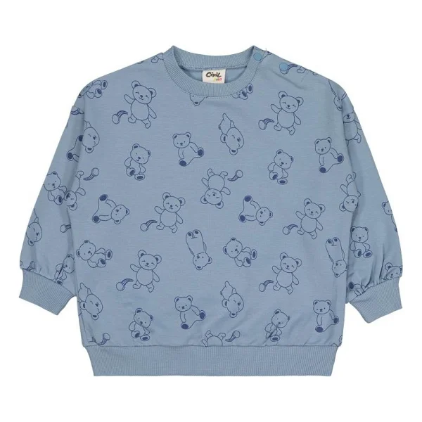 Civil Baby Kontür Ayı Empirme 6-18 Ay Sweatshirt - Bej 12-18 Ay - Görsel 6