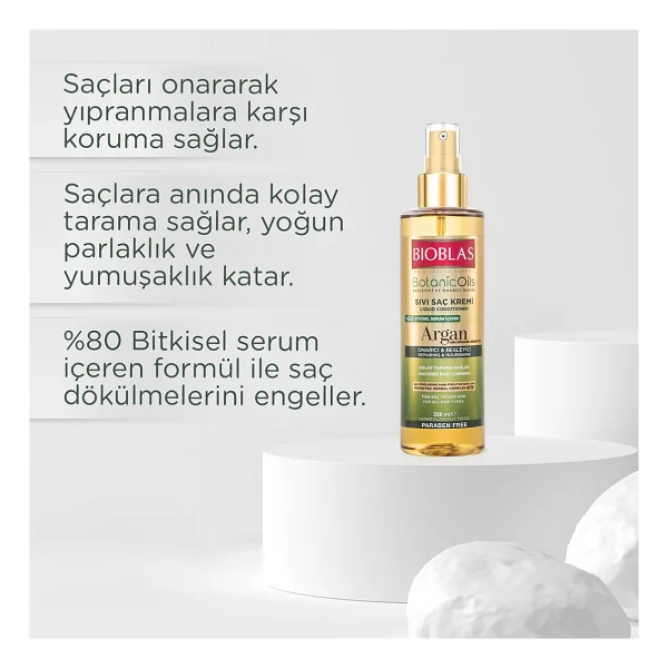 Bioblas Botanic Oils Argan Yağlı 200 Ml Sıvı Saç Kremi - Görsel 6