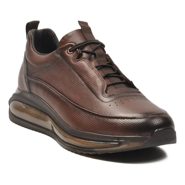 Siyah Rugan Hakiki Deri Anatomik Erkek Sneaker 152-22053 M - Görsel 7
