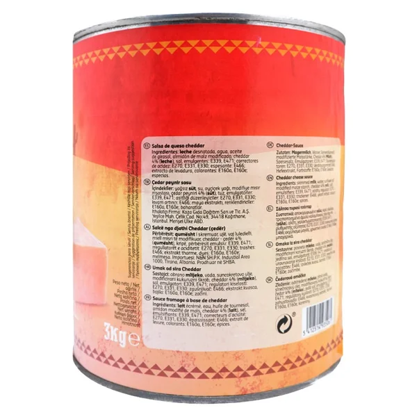 La Fiesta Cheddar Peynirli Dip Sos 3 Kg - Görsel 3