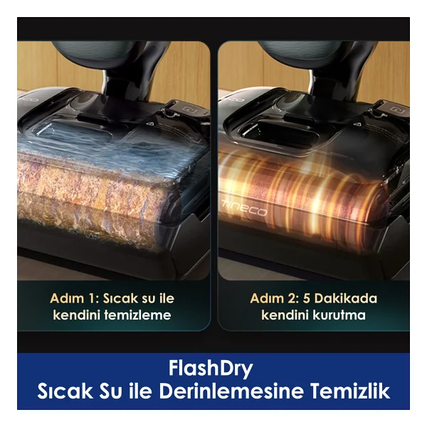 Tineco Floor One S9 Artist Neo Islak Kuru Şarjlı Dikey Süpürge - Görsel 7