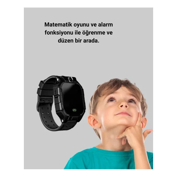 S10 Akıllı Çocuk Saati Siyah - Görsel 4