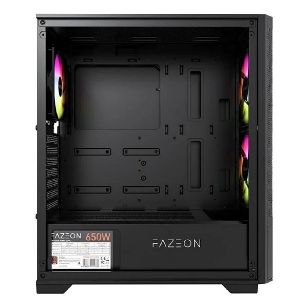 Fazeon F16 F16a650bbm Argb Fanlı 650 W Atx Oyuncu Kasası - Görsel 3