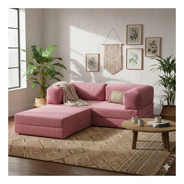 Monamı Dechome Yeny Fitilli Kadife Köşe Koltuk 160x160 Köşe Takımı Modüler Köşe Takımı Yataklı L Koltuk Fitilli Kadife - Lacivert - Görsel 9