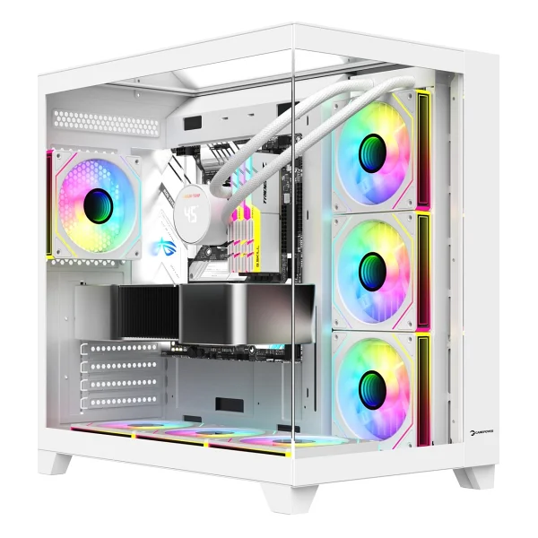 Gamepower Warcry Topglass 750w 4xargb Temperli Cam Atx Beyaz Gaming (Oyuncu) Kasa - Görsel 6