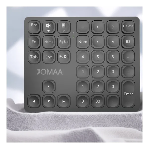 Zilvana Bluetooth Bağlantılı Sayısal Numpad - Siyah/Gümüş - Tip-C Girişli Mini Klavye - Görsel 2