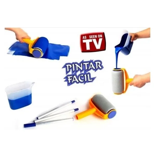 Pintar Facil Pratik Damlatmayan Boya Rulosu Ve Fırçası - Görsel 7