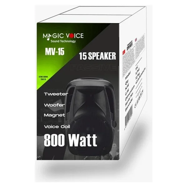 Magicvoice Mv-15 800 W 15 İnç Pasif Kabin Hoparlör - Görsel 4