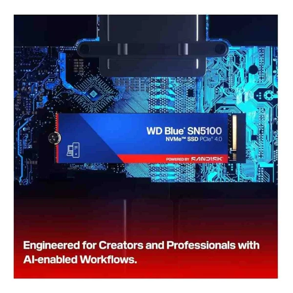 Western Digital Blue Sn5100 Wds500g5b0e Pcı-Express 4.0 500 GB M.2 SSD - Görsel 3