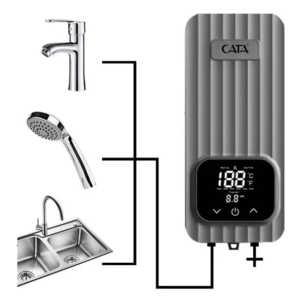 Cata Ct-6010 5500 W Dijital Şofben - Görsel 4