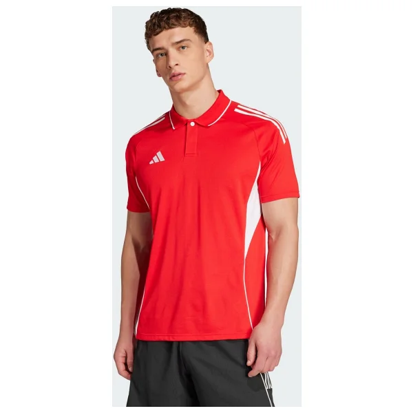 Adidas Tiro 25 Competition Jy1802 Kırmızı Kısa Kollu Polo Yaka Erkek Spor Tişört - Görsel 2