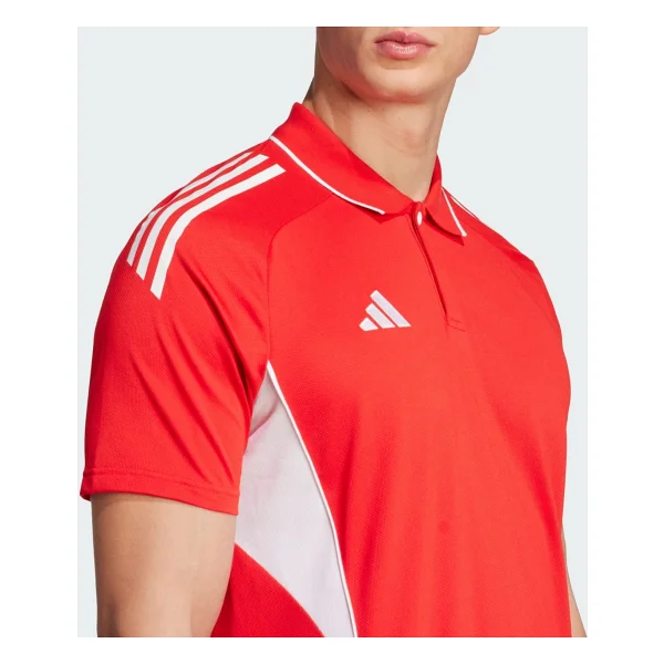 Adidas Tiro 25 Competition Jy1802 Kırmızı Kısa Kollu Polo Yaka Erkek Spor Tişört - Görsel 5