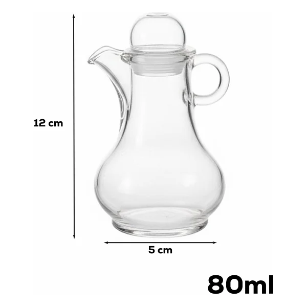 Porsima Pbt-570 Kapaklı Akrilik Yağlık Sirkelik Yağdanlık 80ml Şeffaf - Görsel 3