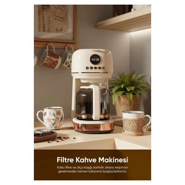 Fressi Velluto Fr-Fc09 Filtre Kahve Makinesi - Görsel 9