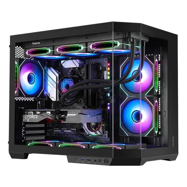 Segotep Lumi 3t Siyah 750w 80+ Bronze Pcıe 5.1 Midi Tower Kasa (6xargb Fan) - Görsel 5