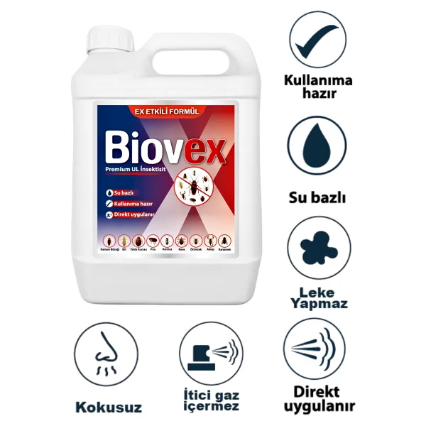 Biovex Premium UL İnsektisit Haşere İlacı 5 lt - Görsel 2