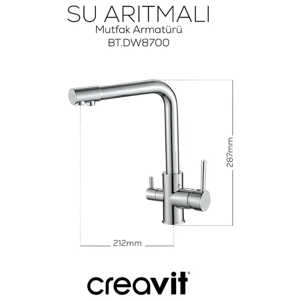 Creavit Dw8700 Su Arıtmalı Mutfak Bataryası - Görsel 2