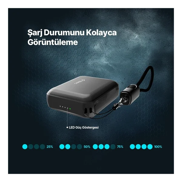 Ttec Recharger Mini 2bb265ug 10000 mAh Hızlı Şarj Powerbank - Görsel 4