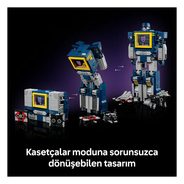 Lego 10358 Icons Transformers Soundwave - Görsel 8