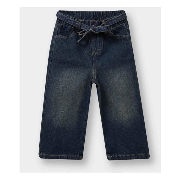 Defacto Kız Bebek Wide Leg Jean Pantolon G3011a525au - Mavi-Nm28 - 9 - 12 Ay - Görsel 2