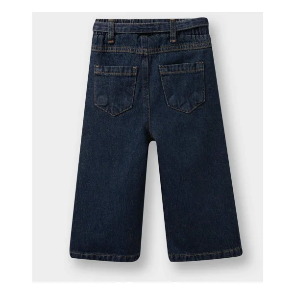 Defacto Kız Bebek Wide Leg Jean Pantolon G3011a525au - Mavi-Nm28 - 9 - 12 Ay - Görsel 4
