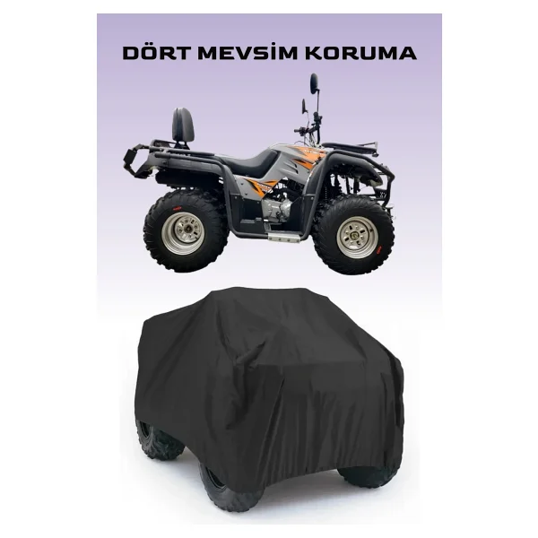 Arora Hunter 300 Atv Branda, Güvenli, Su Geçirmez Dayanıklı Kumaş - Gri - Görsel 8