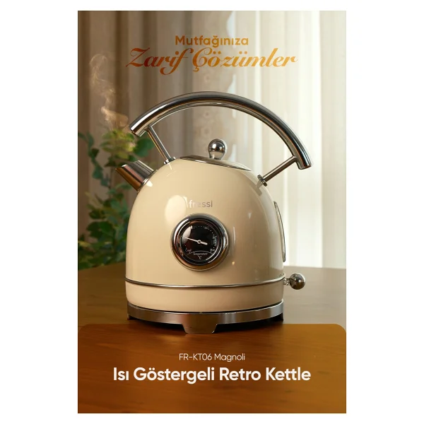Fressi Magnoli Fr-Kt06 2200 W 1.8 Lt Retro Kettle - Görsel 7