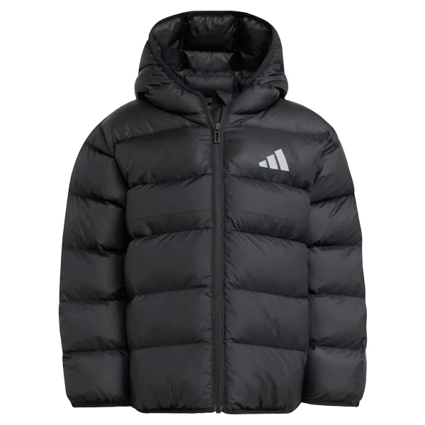 Adidas Synthetic Down Jm8864-Jl7430 Kapüşonlu Siyah Çocuk Şişme Mont - Görsel 10