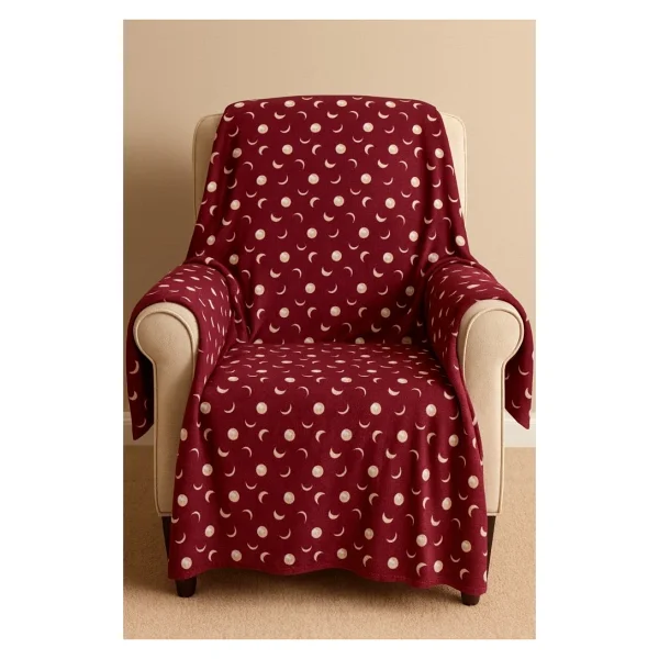 Mulberry Desenli Polar Battaniye Çift Kişilik 195X215 cm - 195 x 215 cm - Görsel 7