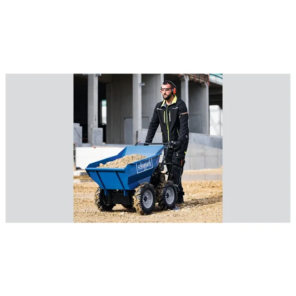 Scheppach Dp3000 Benzinli Mini Dumper 4x4 5.6 Hp 300 Kg Kapasiteli (Harç-Toprak-Kum Taşıma) - 5908802903 - Görsel 2