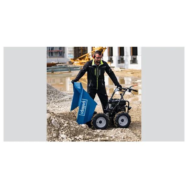 Scheppach Dp3000 Benzinli Mini Dumper 4x4 5.6 Hp 300 Kg Kapasiteli (Harç-Toprak-Kum Taşıma) - 5908802903 - Görsel 3