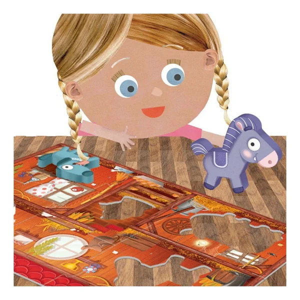 Headu Montessori First Puzzle The Farm (İlk Yapbozum-Çiftlik) 2-4 Yaş - Görsel 4