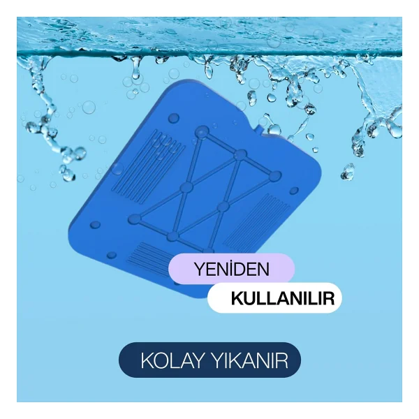 Kale Termos K-700 Buz Aküsü( Ice Pack ) -4 Lü - Mavi - 700 Ml - Görsel 5
